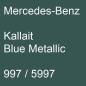 Preview: Mercedes-Benz, Kallait Blue Metallic, 997 / 5997.